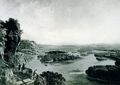 Gemälde vom Oberrhein vor Tulla