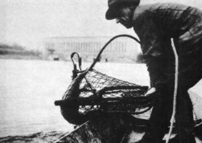 Lachsfang im Hochrhein im Jahr 1945